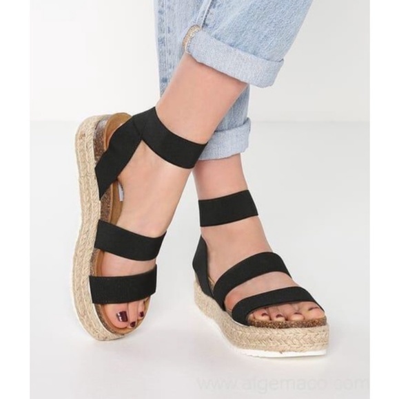 SARAH SIAH Shoes - Last Size 10**🖤Elastic Espadrille Platform